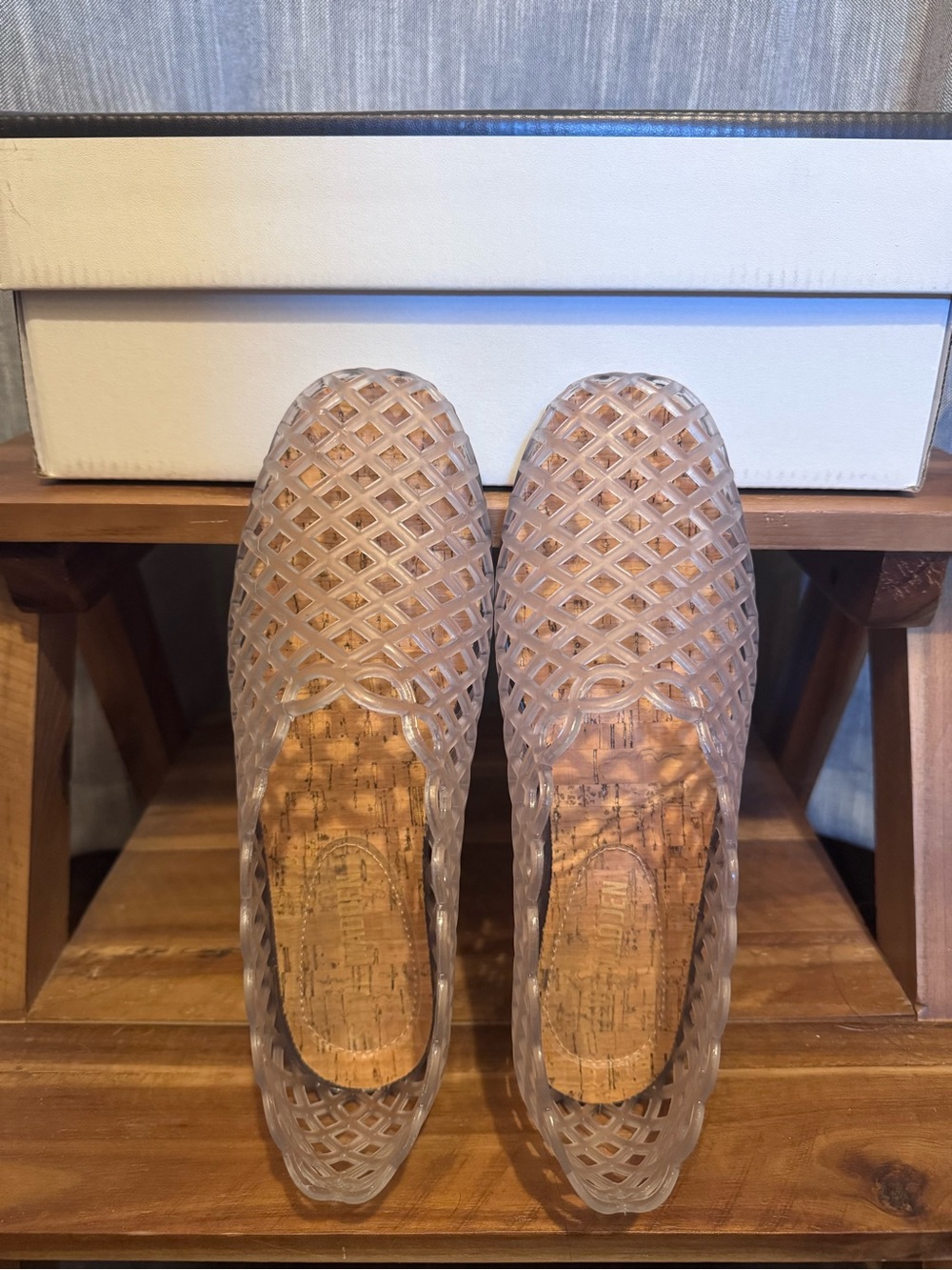Steve Madden Grove Clear Jelly Flat - Size 7